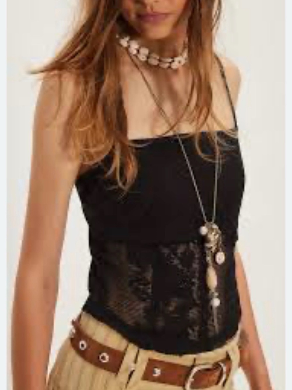 FP Place me in lace top, size M. Like new